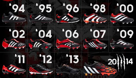 adidas predator through the years.